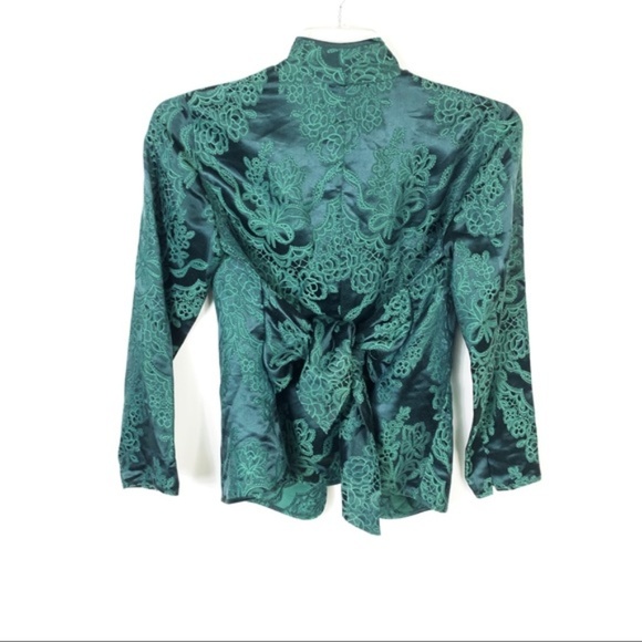 Etro Silk Italian Embroidered Open Jacket Cardigan - Picture 2 of 8